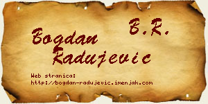 Bogdan Radujević vizit kartica